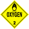 Domestic 2.2 placard for oxygen