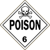 Domestic 6.1 poison placard