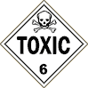 Domestic 6.1 toxic placard